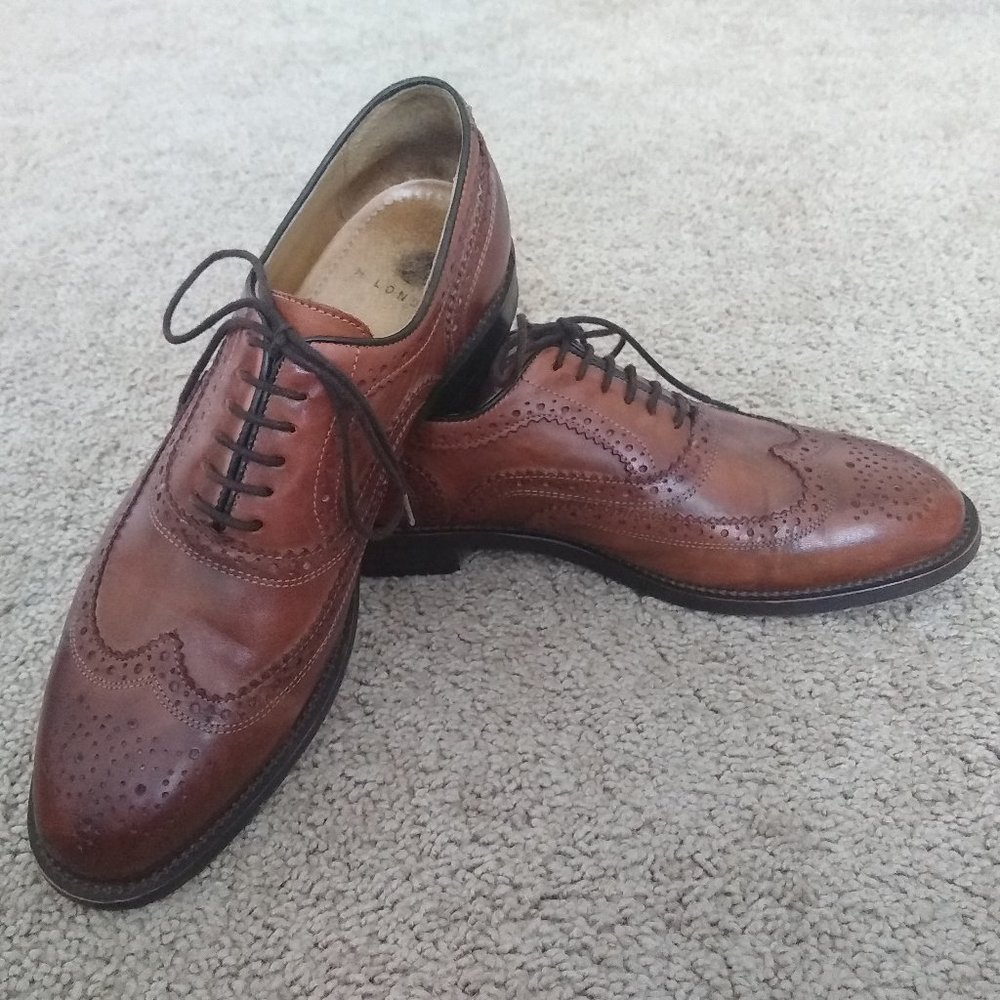 H By Hudson Men's Wingtip Oxford Shoes